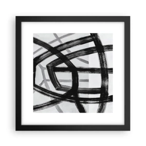 Affiche dans un cadre noir - Poster - Profondeur du bâtiment - 30x30 cm