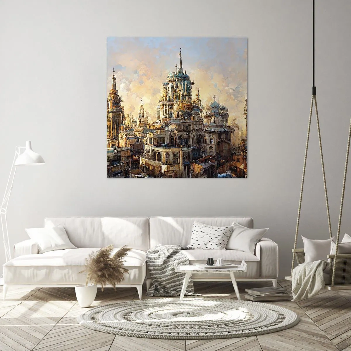 Impression sur toile - Image sur toile - Ville des villes - 40x40 cm