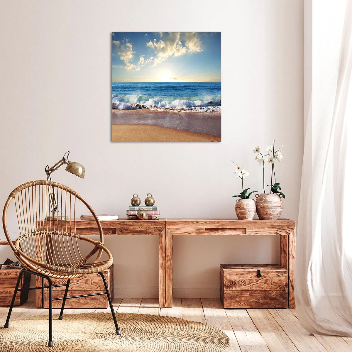 Impression sur toile - Image sur toile - Mouvement et immobilité à la fois - 40x40 cm