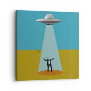 Impression sur toile - Image sur toile - Rencontre proche - 30x30 cm