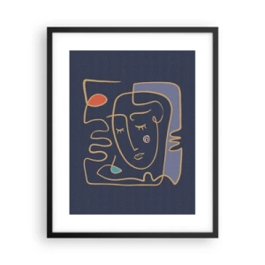 Affiche dans un cadre noir - Poster - En réflexion - 40x50 cm