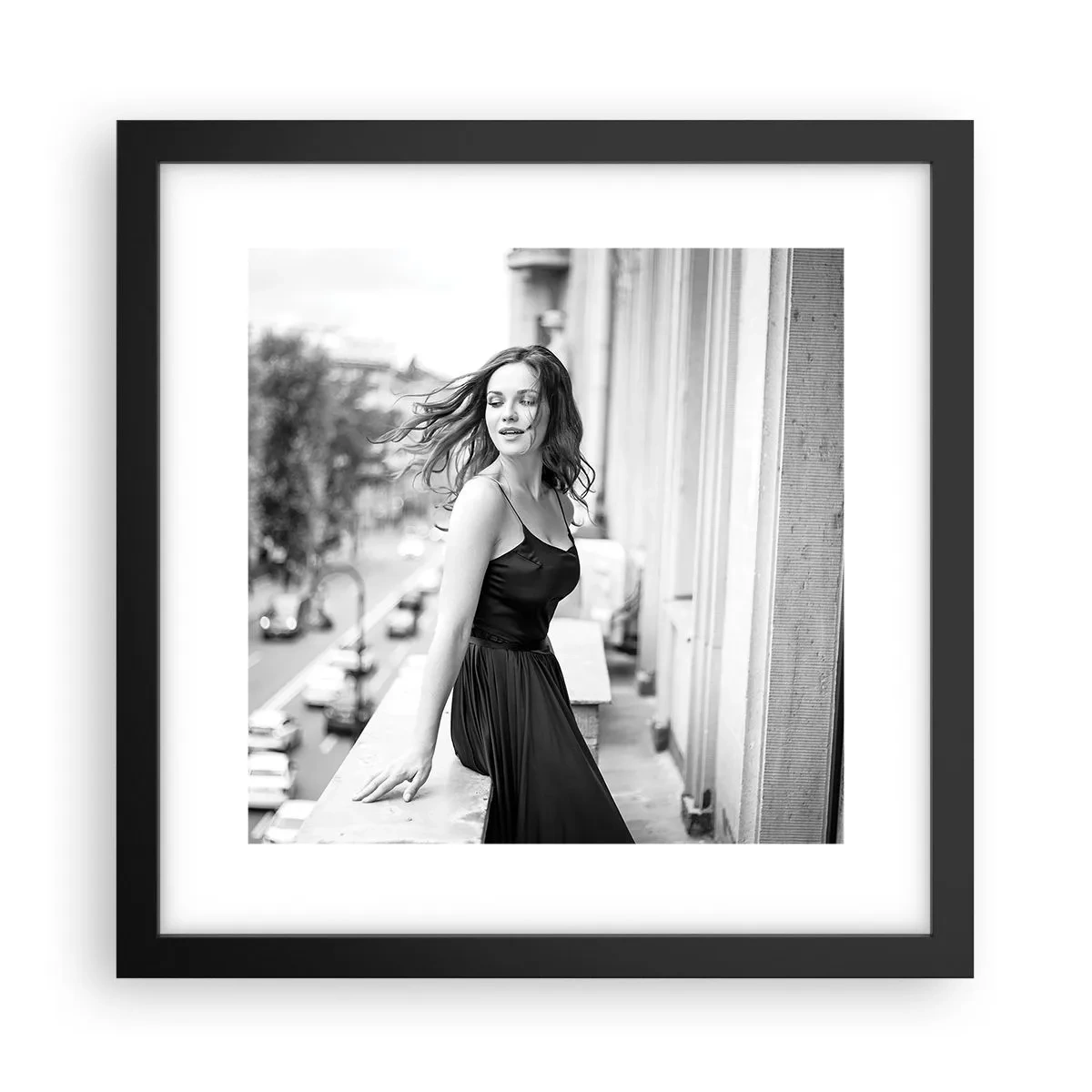 Affiche dans un cadre noir - Poster - Certainement un Parisien - 30x30 cm