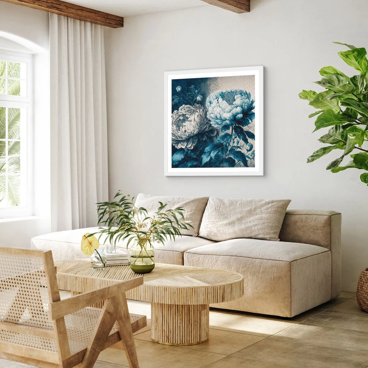 Affiche dans un cadre blanc - Poster - Paire assortie - 30x30 cm
