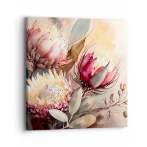 Impression sur toile - Image sur toile - De profil et de face - 40x40 cm