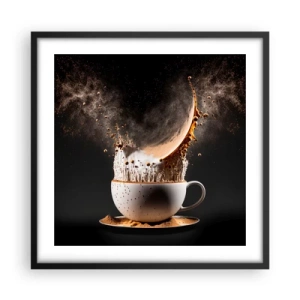 Affiche dans un cadre noir - Poster - Une explosion de saveur - 50x50 cm