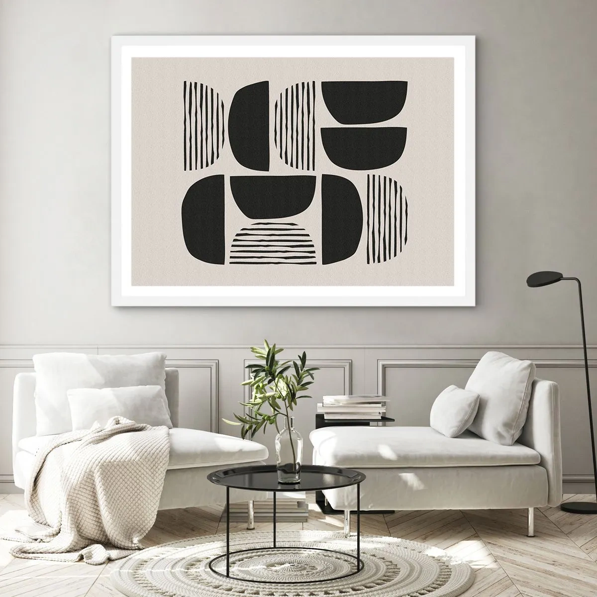 Affiche dans un cadre blanc - Poster - Offres sans enthousiasme - 70x50 cm