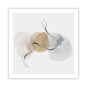 Affiche - Poster - Perles d'air - 60x60 cm