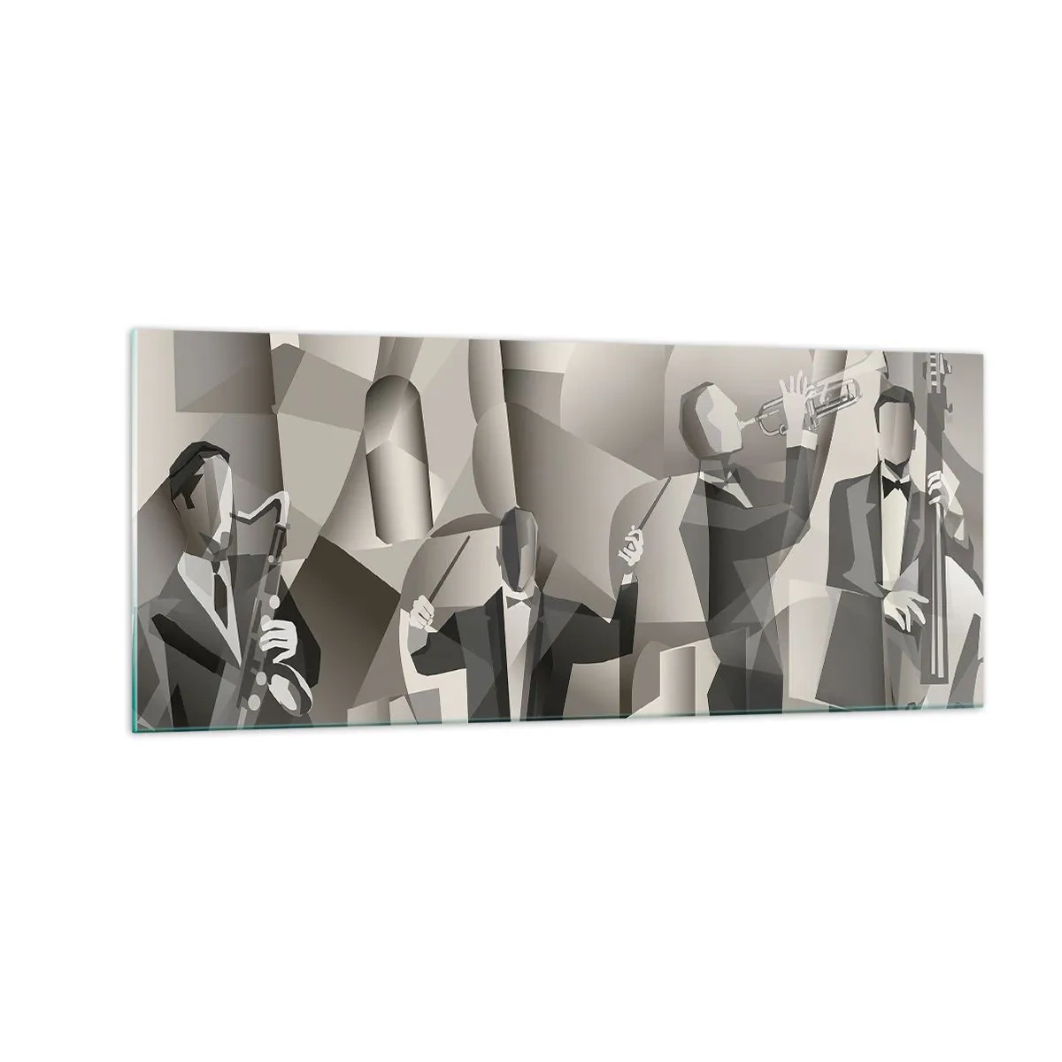 Impression sur verre - Image sur verre - Dans l'espace des sons - 100x40 cm