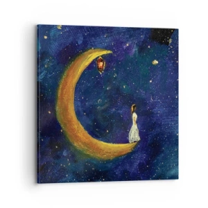 Impression sur toile - Image sur toile - Appel du monde - 70x70 cm