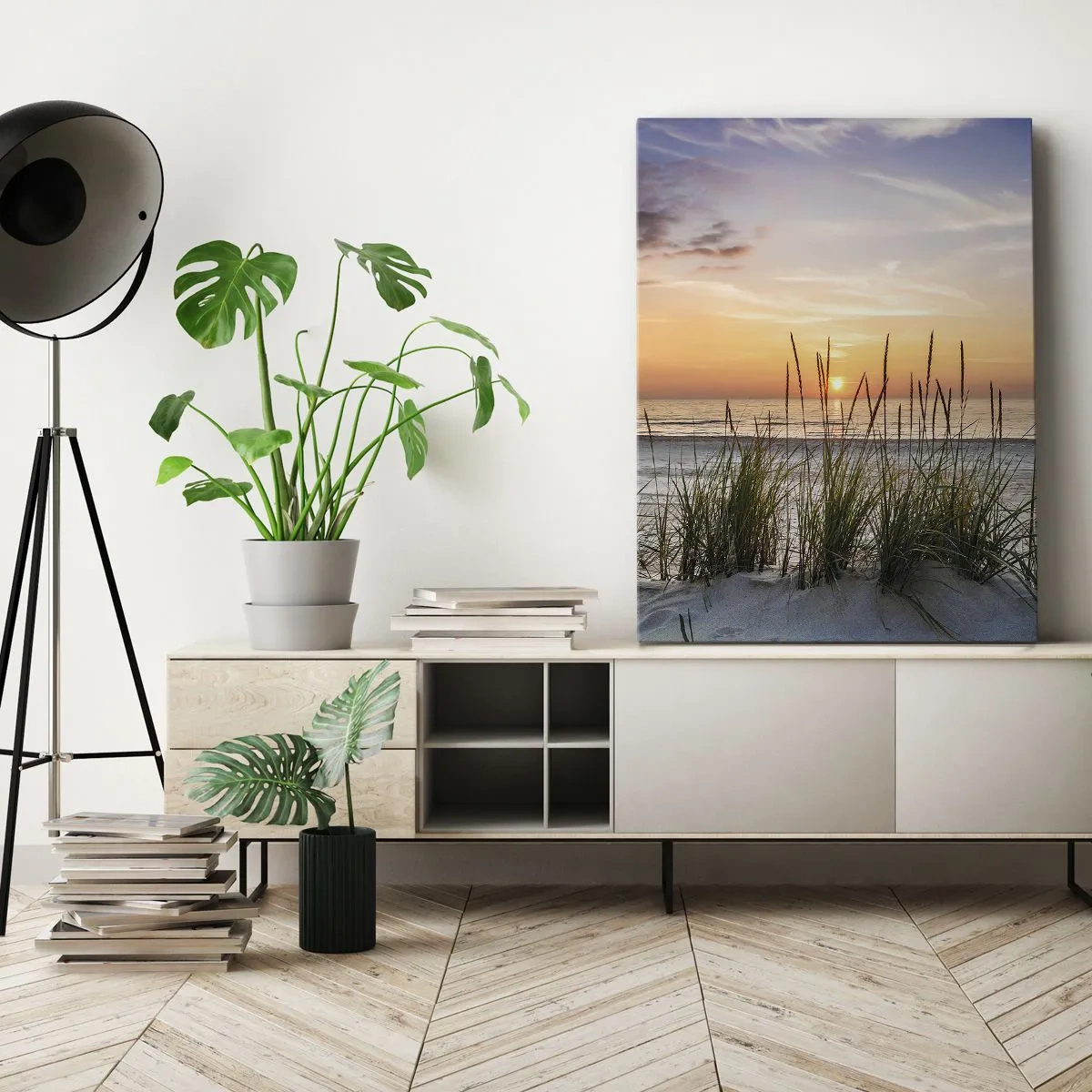Impression sur toile - Image sur toile - Regarde, pense, ressent - 55x100 cm