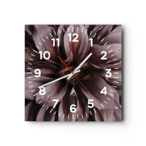Horloge murale - Pendule murale - Un coeur fleuri - 40x40 cm
