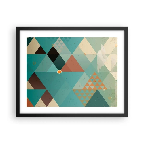 Affiche dans un cadre noir - Poster - Unité de la multiplicité, multiplicité de l'unité - 50x40 cm