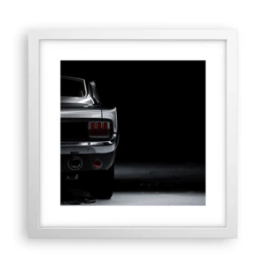 Affiche dans un cadre blanc - Poster - Le charme du classique - 30x30 cm