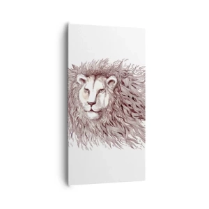 Impression sur toile - Image sur toile - Un souverain fougueux - 65x120 cm