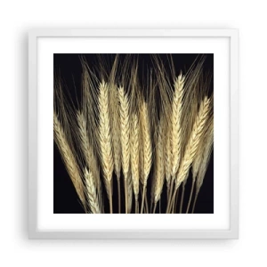 Affiche dans un cadre blanc - Poster - Magie rustique - 40x40 cm