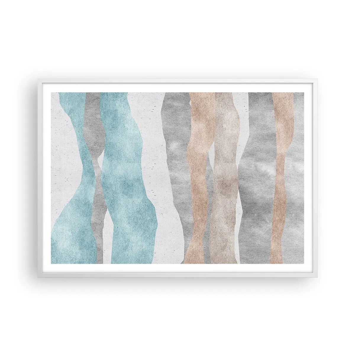 Affiche dans un cadre blanc - Poster - Une étude de proximité - 100x70 cm