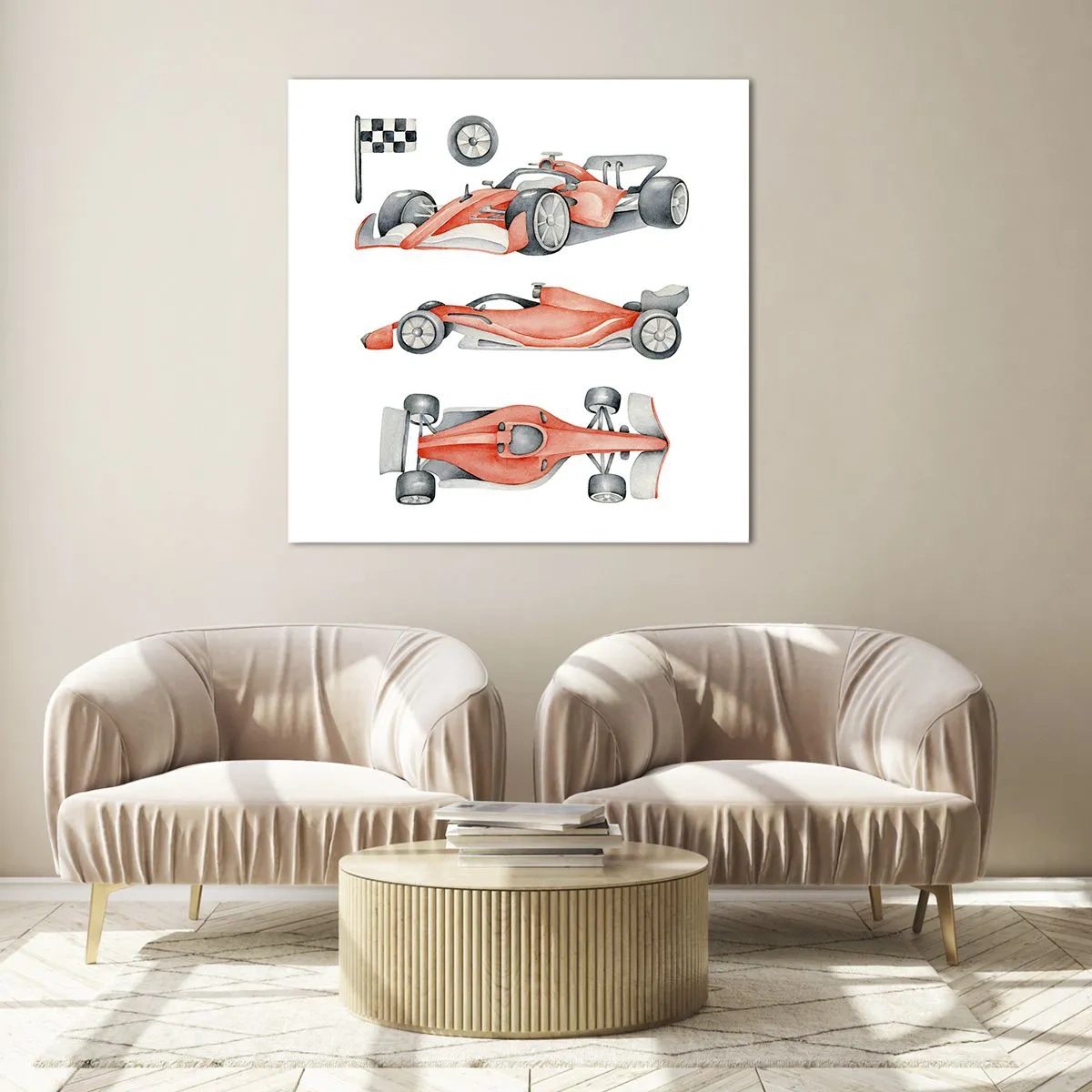 Impression sur verre - Image sur verre - poursuis ton rêve - 70x70 cm