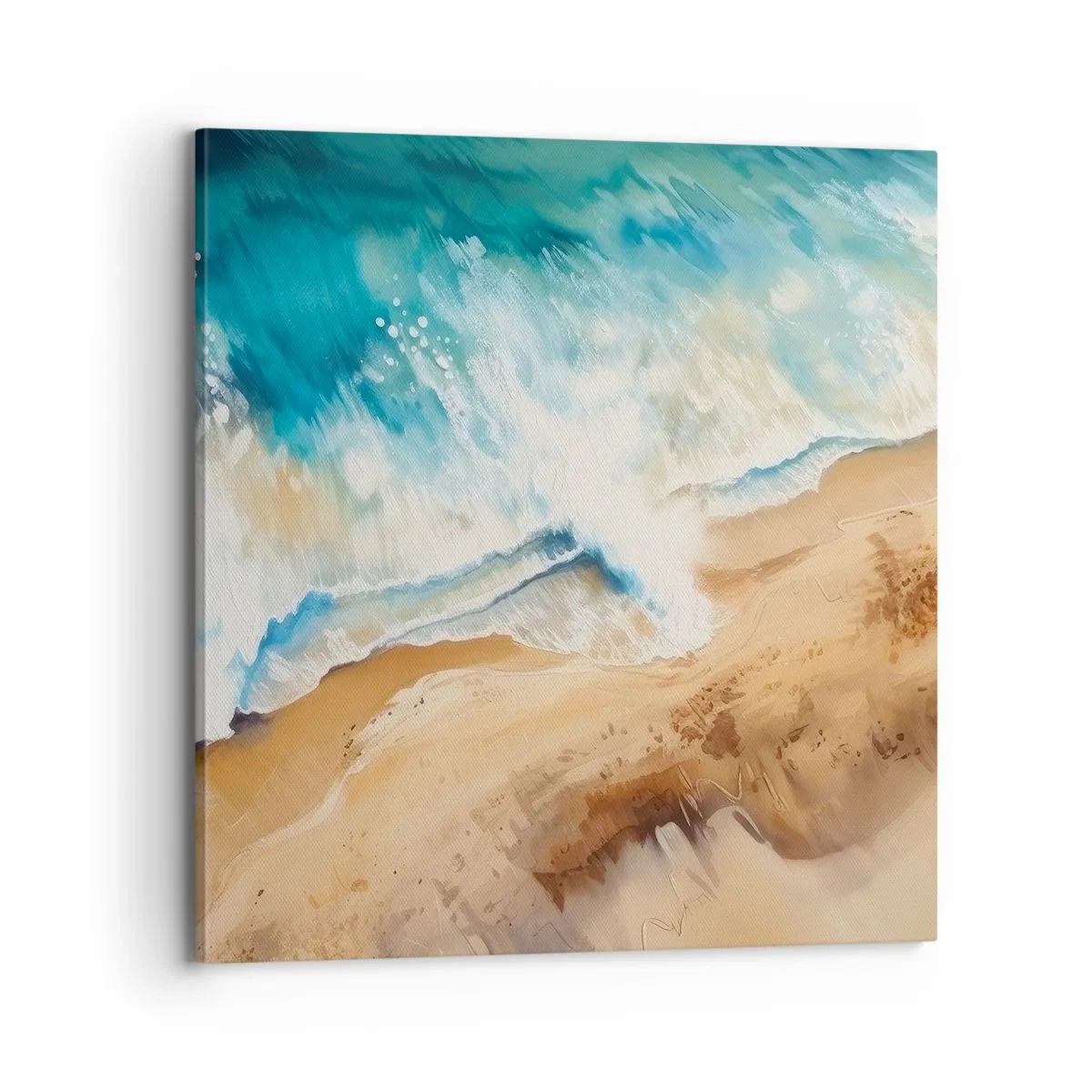 Impression sur toile - Image sur toile - La vague qui revient - 70x70 cm