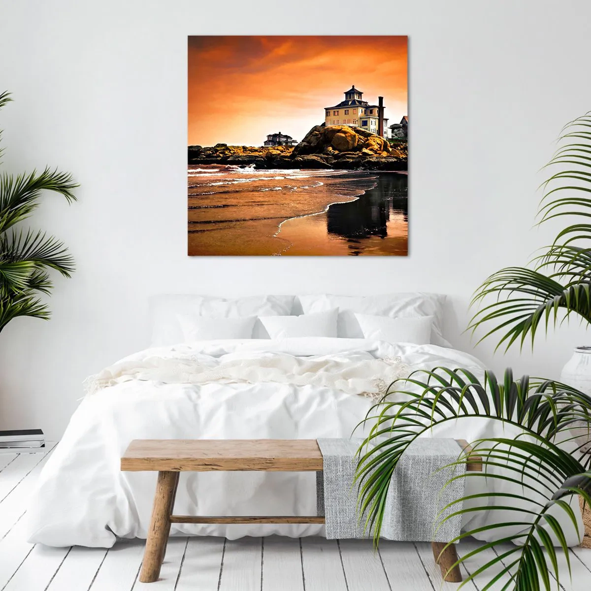 Impression sur toile - Image sur toile - L'élégance de la côte ouest - 60x60 cm