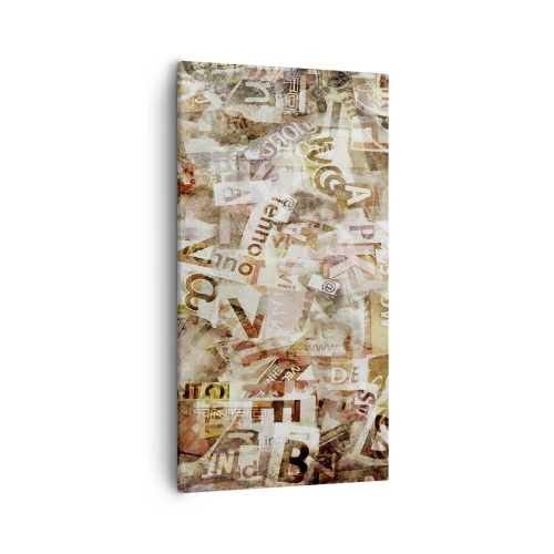 Impression sur toile - Image sur toile - J'unifie le bavardage - 55x100 cm