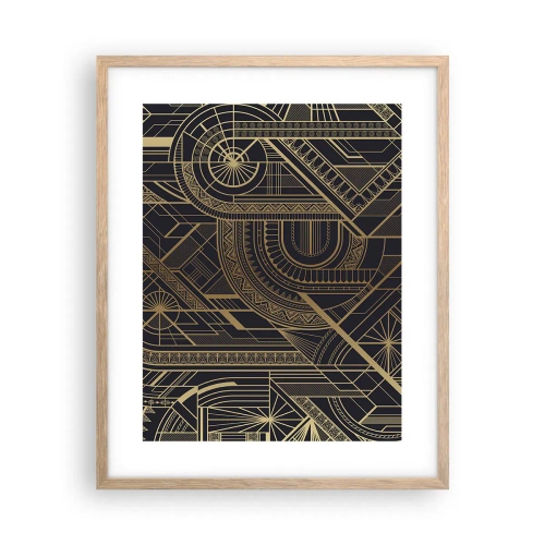 Affiche dans un chêne clair - Poster - Concept, idée, plan - 40x50 cm