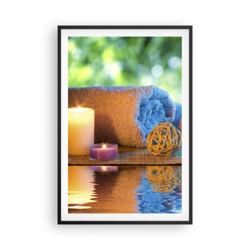 Affiche dans un cadre noir - Poster - Temps pour le corps - 61x91 cm