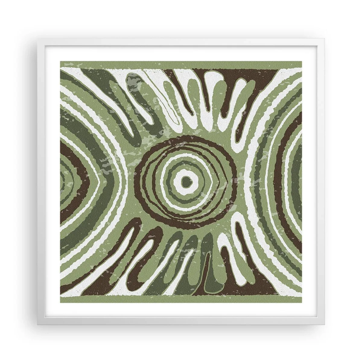 Affiche dans un cadre blanc - Poster - Une explosion d'émotions - 60x60 cm