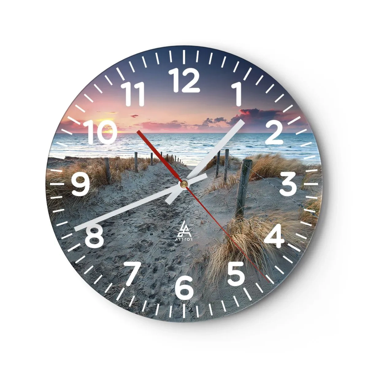 Horloge murale - Pendule murale - Tu as versé l'éclat de l'arc-en-ciel sur les flots - 30x30 cm