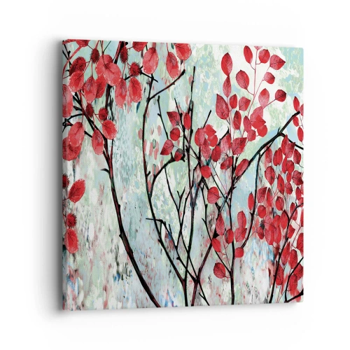 Impression sur toile - Image sur toile - Arbre en écarlate - 40x40 cm