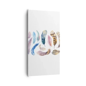 Impression sur toile - Image sur toile - Léger, bariolé et multicolore - 65x120 cm