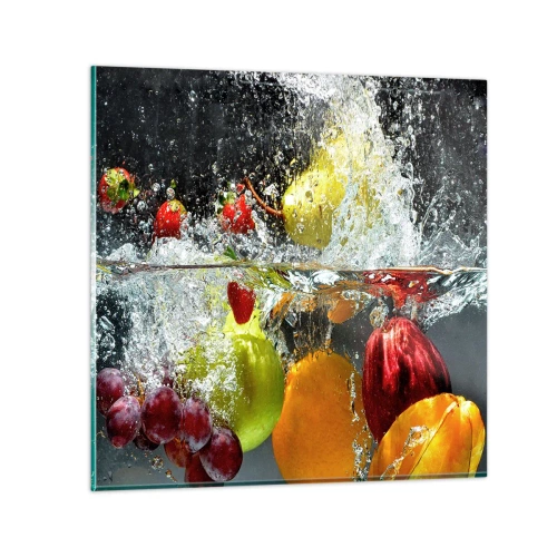 Impression sur verre - Image sur verre - Rafraîchissement fruité - 30x30 cm