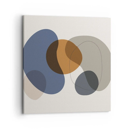 Impression sur toile - Image sur toile - Gouttes de couleur - 70x70 cm