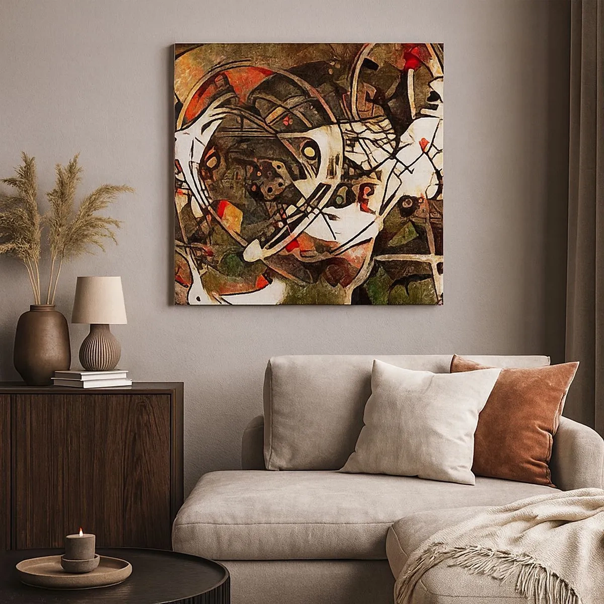 Impression sur toile - Image sur toile - Vous entendez le mouvement ? - 30x30 cm