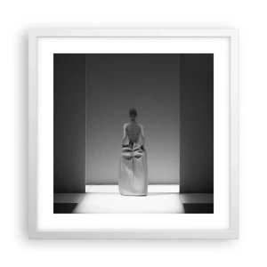 Affiche dans un cadre blanc - Poster - Simplicité raffinée - 40x40 cm