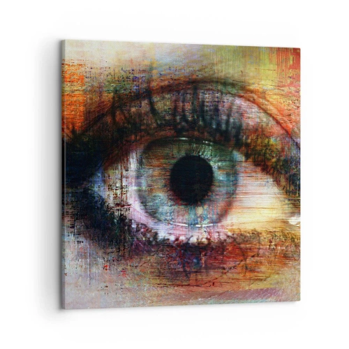 Impression sur toile - Image sur toile - Vous pouvez jeter un coup d'œil dans l'âme - 50x50 cm
