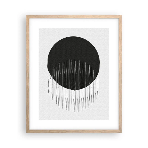 Affiche dans un chêne clair - Poster - Son alter ego - 40x50 cm