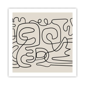 Affiche - Poster - Suivez les indices - 60x60 cm