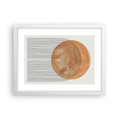 Affiche dans un cadre blanc - Poster - Composition solaire - 40x30 cm