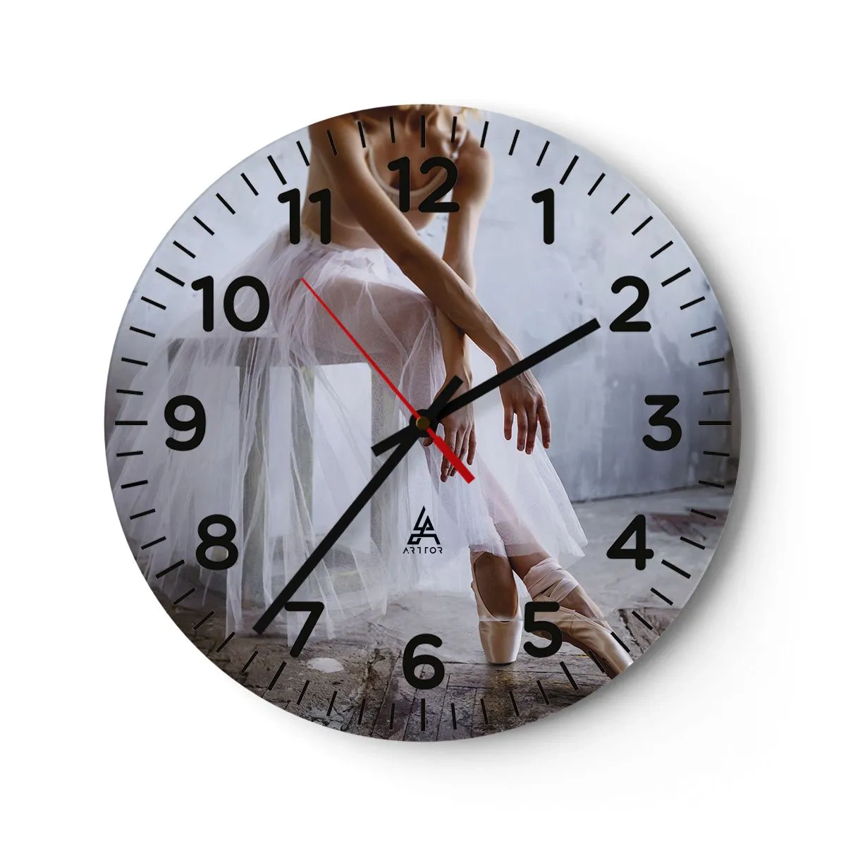 Horloge murale - Pendule murale - Avant que les lumières de la rampe ne clignotent - 40x40 cm