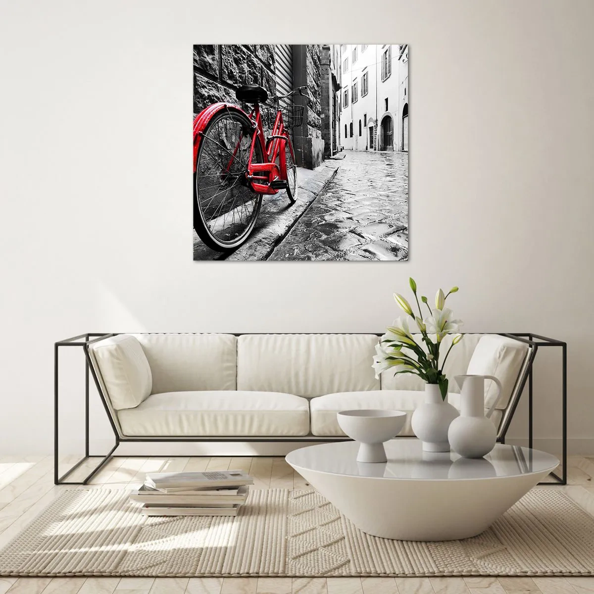 Impression sur verre - Image sur verre - La vraie beauté ne vieillit pas - 70x70 cm