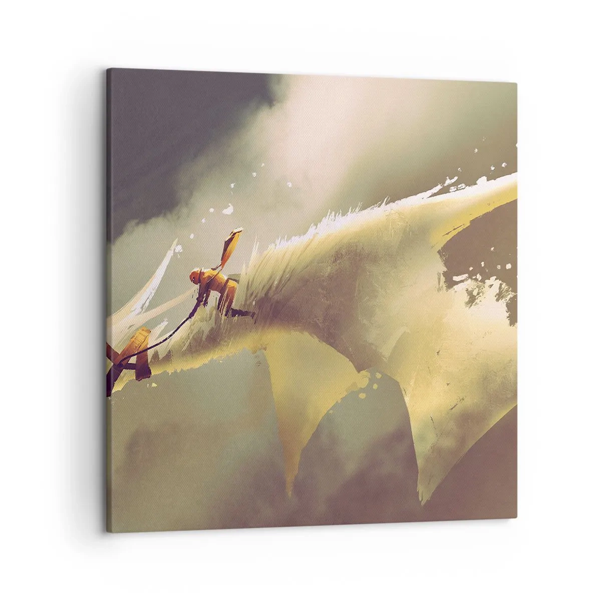 Impression sur toile - Image sur toile - Le monde à la rescousse - 50x50 cm