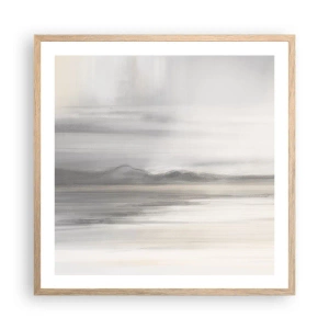 Affiche dans un chêne clair - Poster - Distance réfléchie - 60x60 cm