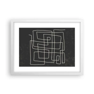 Affiche dans un cadre blanc - Poster - Pas aussi simple - 40x30 cm