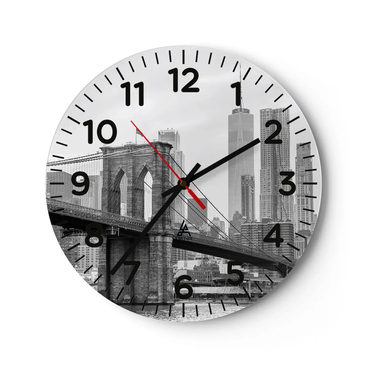 Horloge murale - Pendule murale - Climat New-Yorkais - 30x30 cm