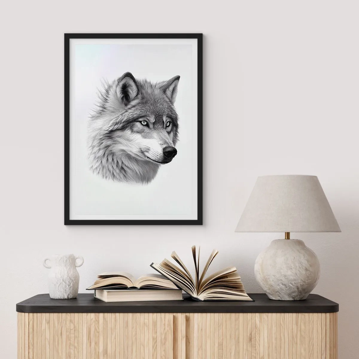 Affiche dans un cadre noir - Poster - Alpha – sans aucun doute - 61x91 cm