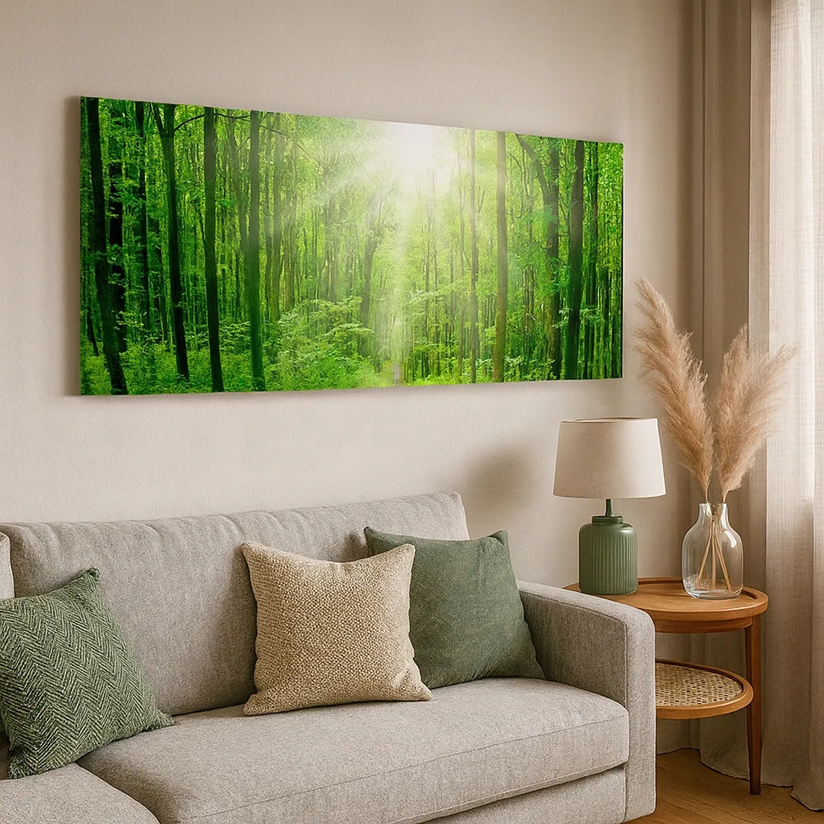 Impression sur toile - Image sur toile - Cathédrale verte - 30x30 cm