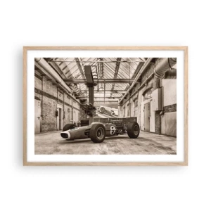 Affiche dans un chêne clair - Poster - Le repos du guerrier - 70x50 cm