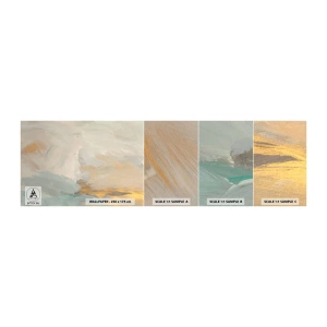 Échantillon De Papier Peint Standard Eco - Abstraction – le pays de la douceur - Morceau, Brillant, Minimaliste - 100x30 cm