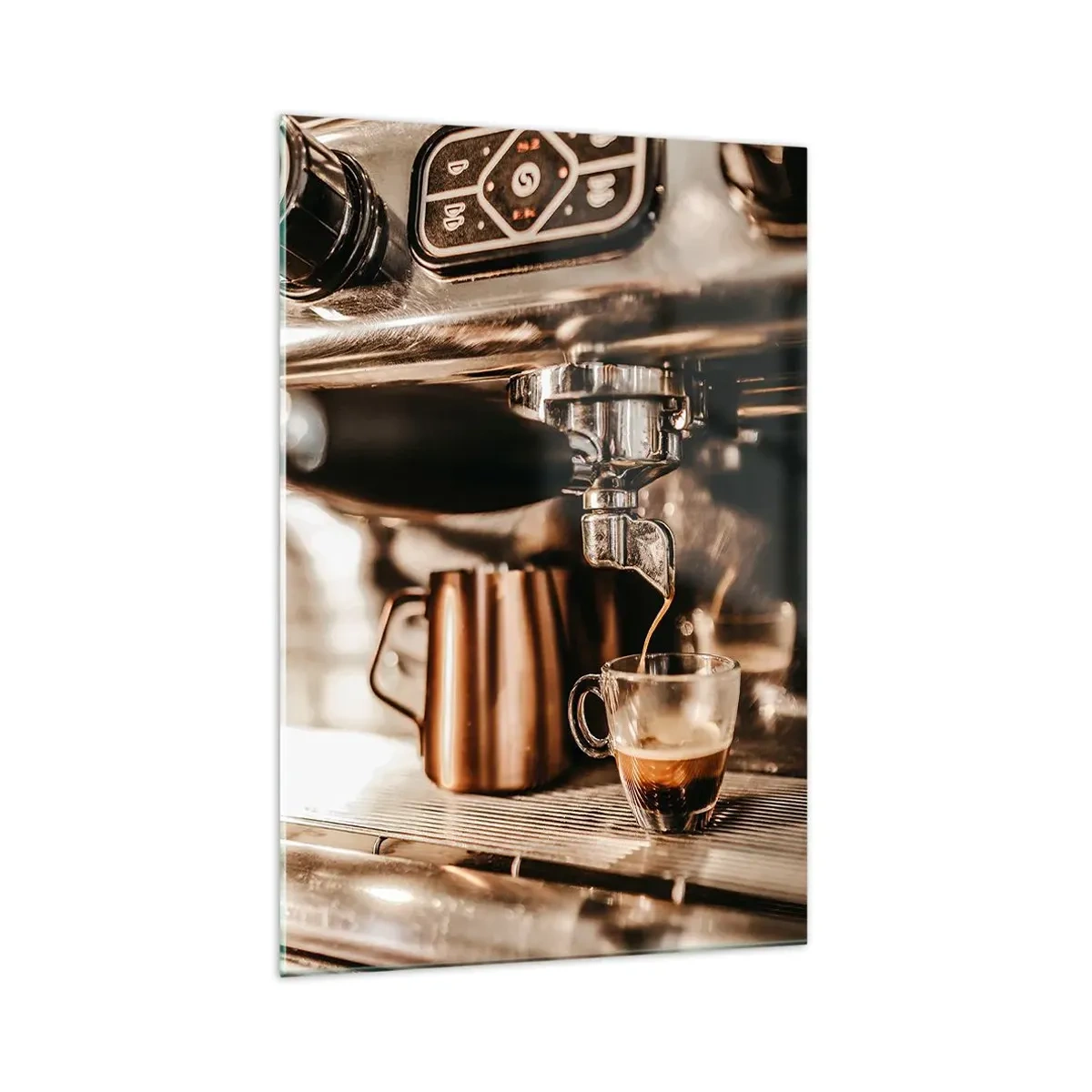 Impression sur verre - Image sur verre - Lueur de café - 70x100 cm