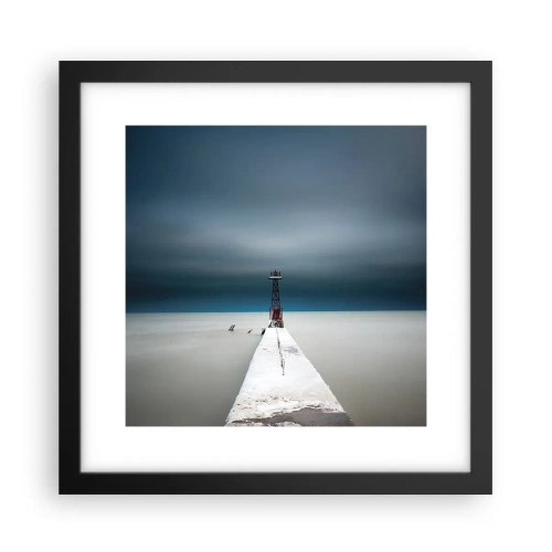 Affiche dans un cadre noir - Poster - À la rencontre de l'immensité - 30x30 cm
